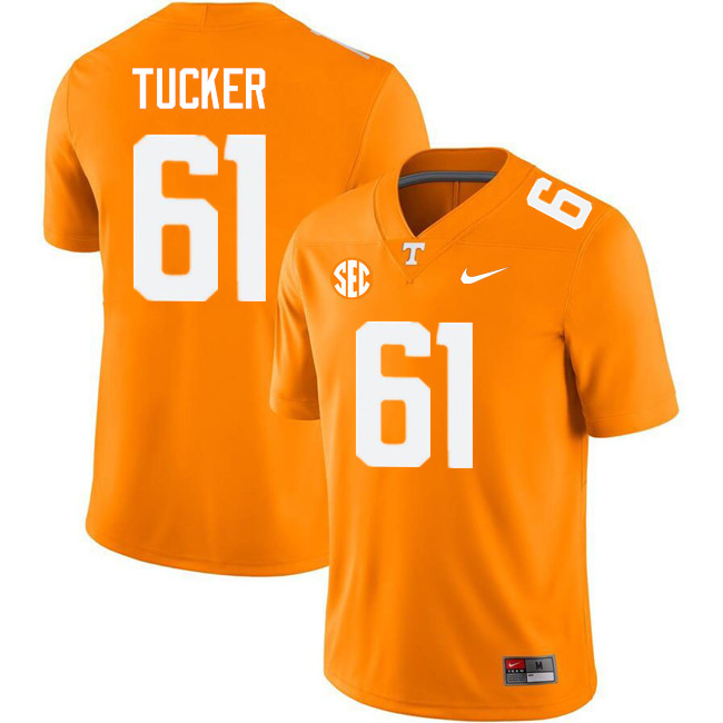 Willis Tucker Tennessee Jersey,Tennessee Volunteers #61 Willis Tucker College Jersey,Uniforms-Orange